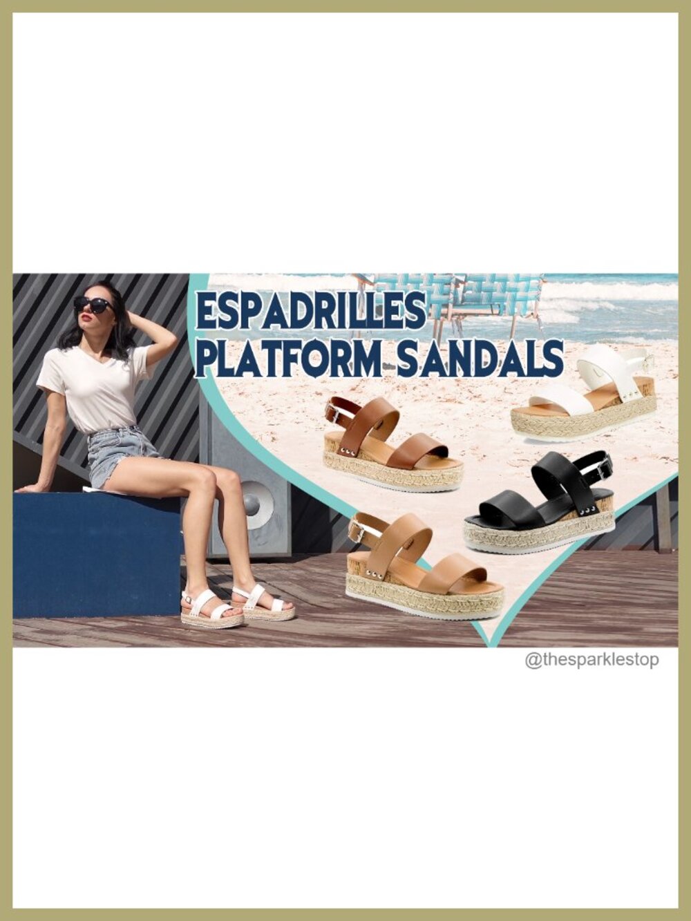 Espadrilles Wedge Sandals Ankle Strap Buckle Open Toe Studded Platform - Picture 6 of 6
